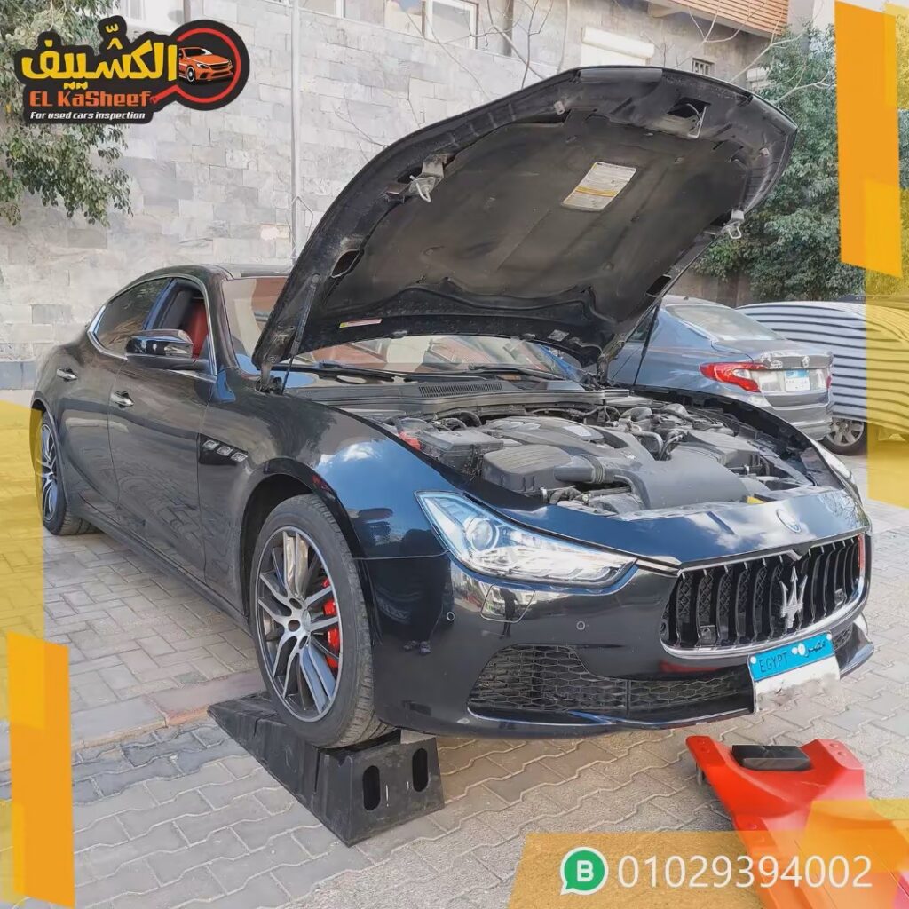 مثال لسيارة رياضية أثناء الفحص